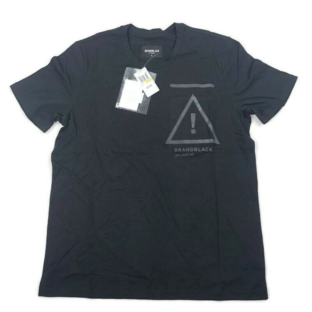 BRANDBLACK LA Mens Graphic T-Shirt Pocket Black